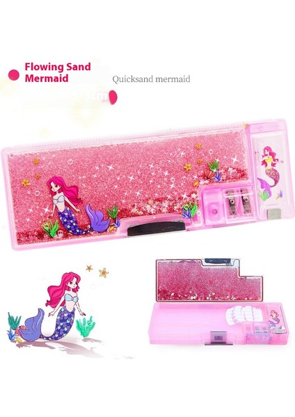 Quicksand Kırtasiye Çantası Ilköğretim Öğrencileri Için Çok Fonksiyonlu Kalem Kılıfı (Yurt Dışından)