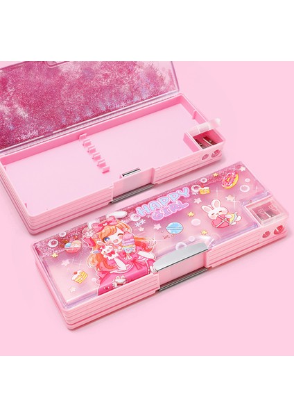 Kırtasiye Kutusu Ilkokul Öğrencileri Çift Taraflı Manyetik Kapaklı Kalem Kutusu (Yurt Dışından)