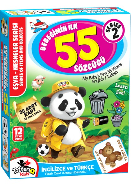 Bebeğimin Ilk 55 Sözcüğü ( 28 Adet Kart )