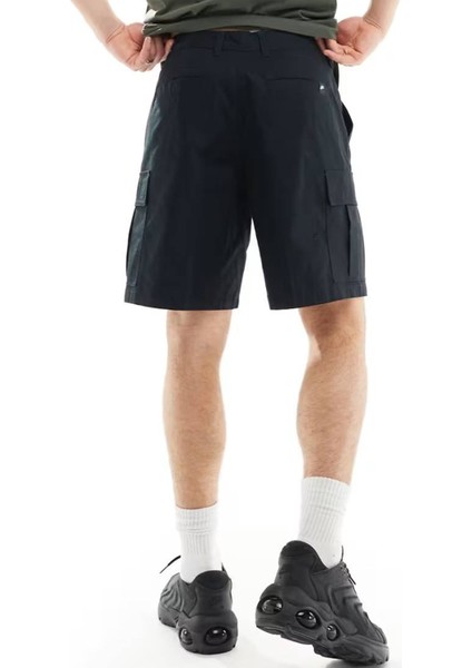 Club Woven Cargo Short In Black Erkek Dokuma Kargo Cepli Şort Siyah fiyatları