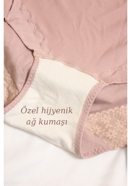 6’lı Paket Yüksek Bel Külot, Iz Yapmayan, Terletmeyen, Ithal Ipek Karışımlı Bambu Kumaş modelleri