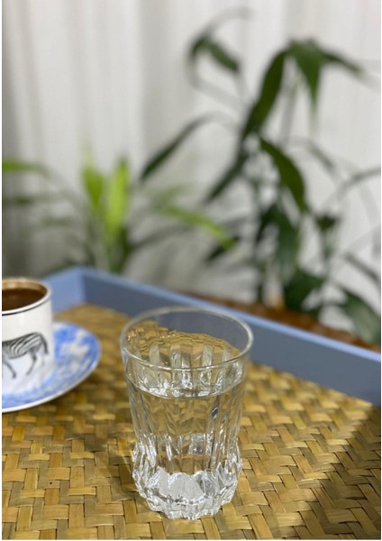 6'lı Beyaz Kahve Yanı Su Bardağı Seti, Şık ve Dayanıklı Tasarım