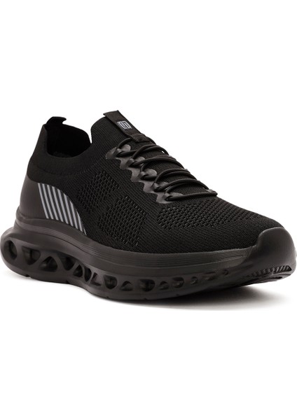 Zero Erkek Siyah Bağcıklı Kalın Tabanlı Sneaker 25SFD69176F