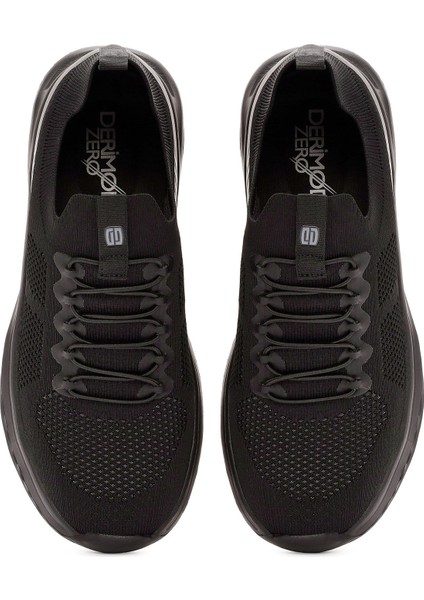 Zero Erkek Siyah Bağcıklı Kalın Tabanlı Sneaker 25SFD69176F