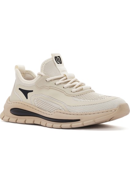 Zero Erkek Bej Bağcıklı Kumaş Sneaker 25SFD69156F