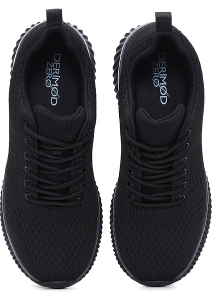 Zero Erkek Siyah Bağcıklı Kalın Tabanlı Sneaker 25SFD69166F