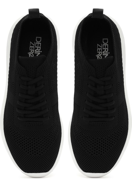Zero Kadın Siyah Bağcıklı Kalın Tabanlı Sneaker 25SFD43026F