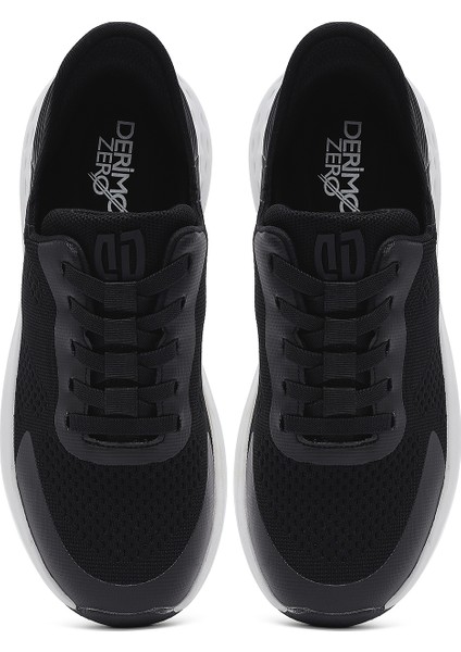 Zero Erkek Siyah Kalın Tabanlı Kumaş Sneaker 25sfd69486f