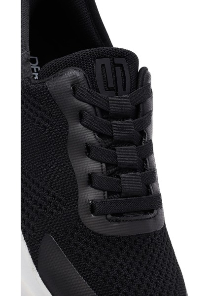 Zero Erkek Siyah Kalın Tabanlı Kumaş Sneaker 25sfd69486f