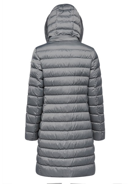 Kadın Gri Xhup, Bettanie Kapüşonlu Uzun Mont W4626HT3122F1787