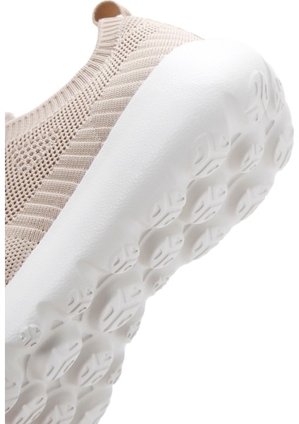 Zero Kadın Bej Bağcıklı Kalın Tabanlı Sneaker 25SFD43026F