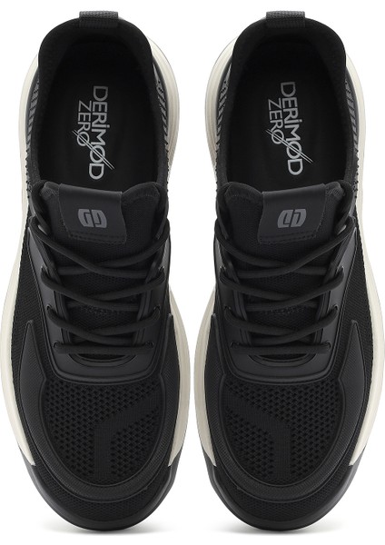 Erkek Siyah Bağcıklı Kalın Tabanlı Sneaker 25sfd69286f