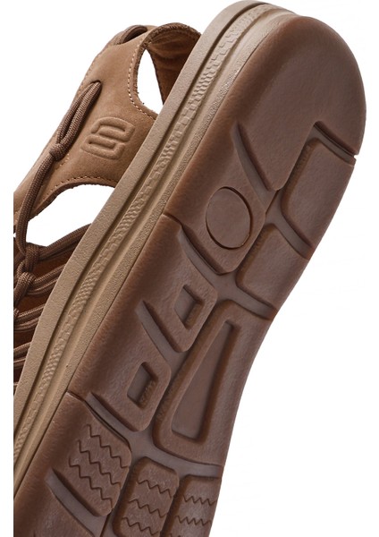 Erkek Vizon Örgülü Sandalet 25SFD696814