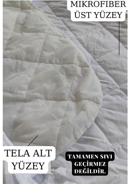 Sessiz Kapitoneli, Mikro Yan Çarşaflı, Çift Kişilik Bebek Alezi, Yatak Koruyucu fırsatları