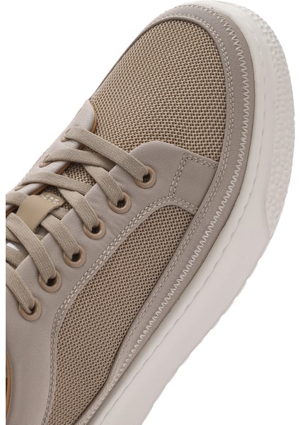 Erkek Bej Bağcıklı Kalın Tabanlı Sneaker 25SFD693314