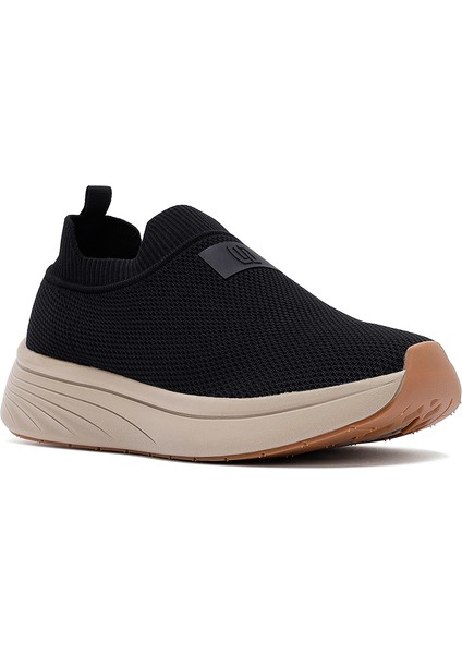 Zero Erkek Siyah Kalın Tabanlı Kumaş Sneaker 25SFD69526F