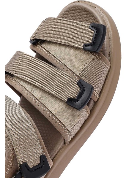 Erkek Bej Kumaş Sandalet 25SFD696114