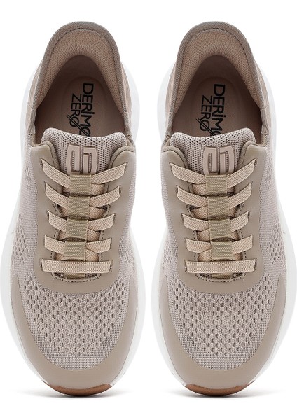 Zero Erkek Bej Kalın Tabanlı Kumaş Sneaker 25SFD69486F