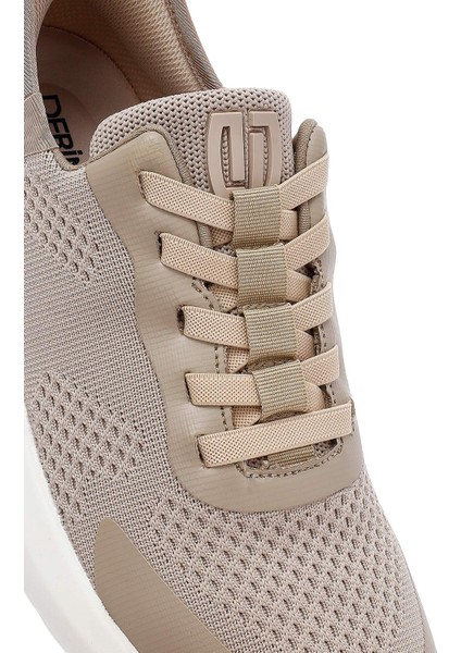 Zero Erkek Bej Kalın Tabanlı Kumaş Sneaker 25SFD69486F