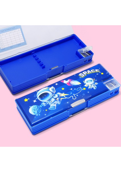Ilkokul Öğrencileri Için Çift Taraflı Manyetik Kapaklı Kalem Kutusu (Yurt Dışından)
