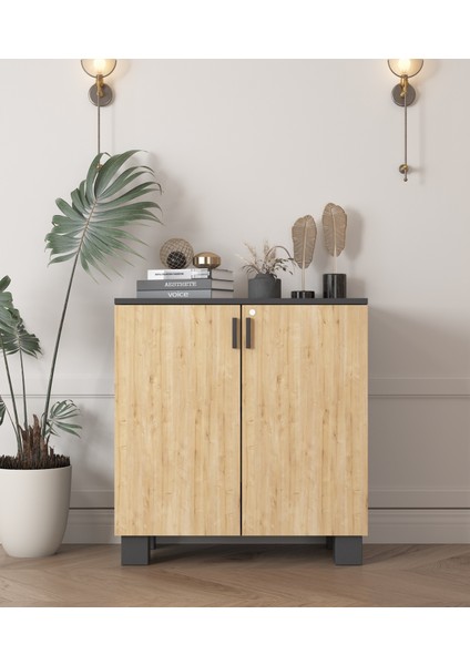 Antrasit2 Kapaklı Ofis Dolabı fırsatları