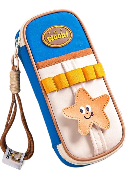 Kalem Çantası Çok Katmanlı Düzenleyici Büyük Kapasiteli Kırtasiye Çantası (Yurt Dışından)