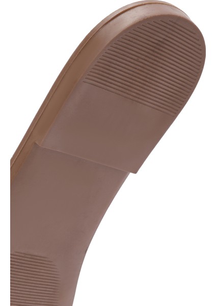 Kadın Krem Deri Terlik 25SFD332918