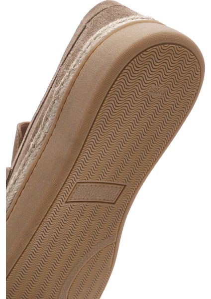 Erkek Vizon Süet Deri Casual Loafer 25SFD631810