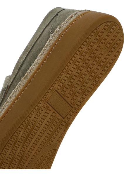 Erkek Yeşil Süet Deri Loafer 25SFD631810