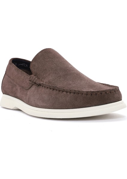 Fly Erkek Vizon Süet Deri Loafer 25SFD631010