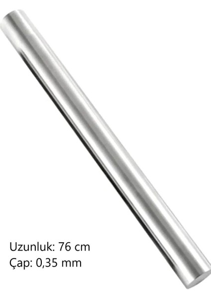 76 cm Dayanıklı Metal Oklava ile Hamur Açma Keyfi fırsatları