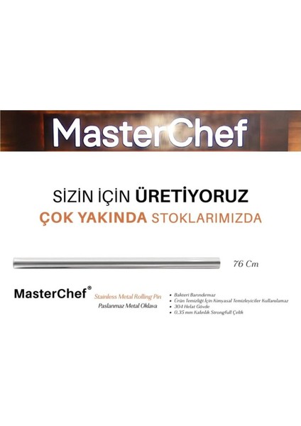 76 cm Dayanıklı Metal Oklava ile Hamur Açma Keyfi indirimleri