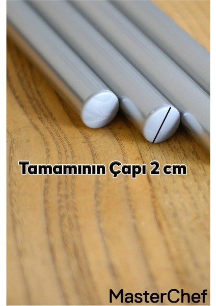 76 cm Dayanıklı Metal Oklava ile Hamur Açma Keyfi