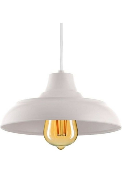 Beyaz Metal Sarkıt Avize, Retro ve Modern Endüstriyel Tasarım, Şık ve Mufak Hol Işığı fırsatları