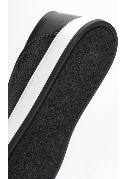 Erkek Siyah Deri Casual Loafer 25SFD6309FT