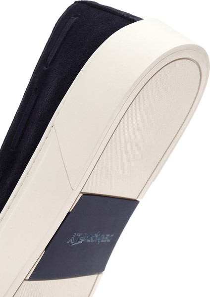 Fly Erkek Lacivert Süet Deri Casual Loafer 25SFD631310