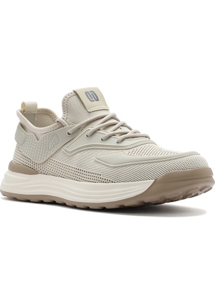 Erkek Bej Bağcıklı Kalın Tabanlı Sneaker 25sfd69286f