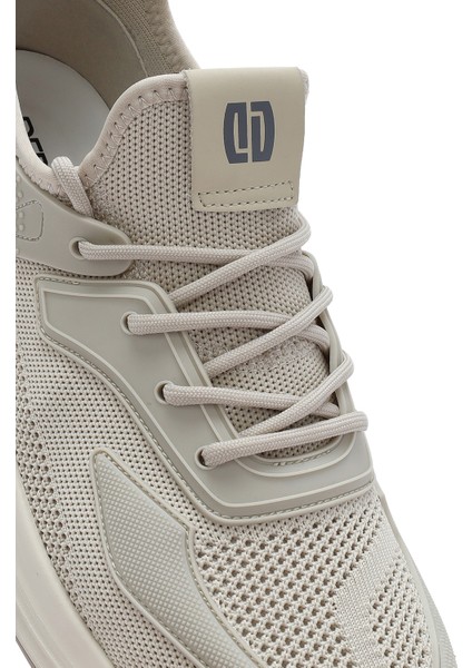 Erkek Bej Bağcıklı Kalın Tabanlı Sneaker 25sfd69286f