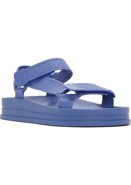 Kadın Mavi Bantlı Kalın Tabanlı Jelly Sandalet 25SFE4752PV