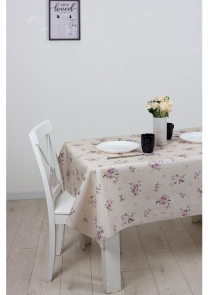 Çok Renkli Lüx Kumaş Görünümlü Pvc Masa Örtüsü, Leke Tutmaz ve Kaymaz Özellikli