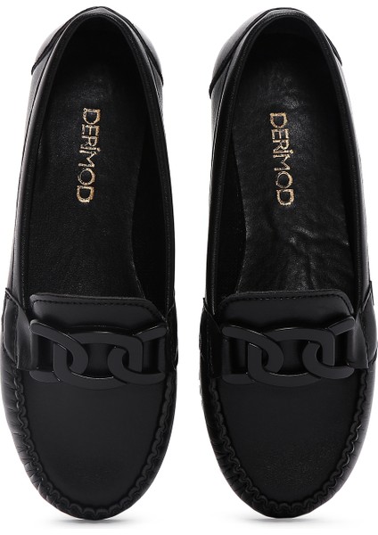 Kadın Siyah Casual Loafer 25SFE145018