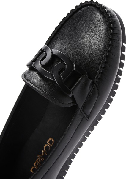 Kadın Siyah Casual Loafer 25SFE145018