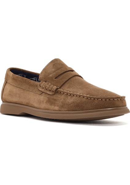 Fly Erkek Vizon Süet Deri Casual Loafer 25SFD632410