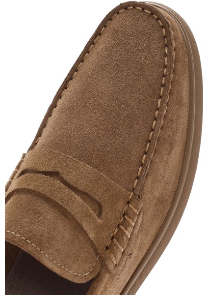 Fly Erkek Vizon Süet Deri Casual Loafer 25SFD632410