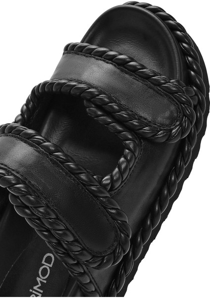 Kadın Siyah Bantlı Terlik 25SFD443818