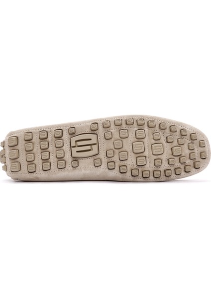 Erkek Bej Süet Deri Loafer 25SFD630810