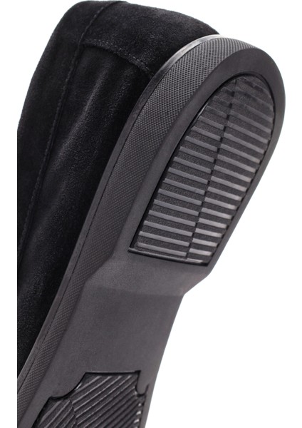 Fly Erkek Siyah Süet Deri Casual Loafer 25SFD632410