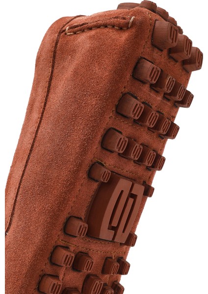 Erkek Kahverengi Süet Deri Loafer 25SFD630810