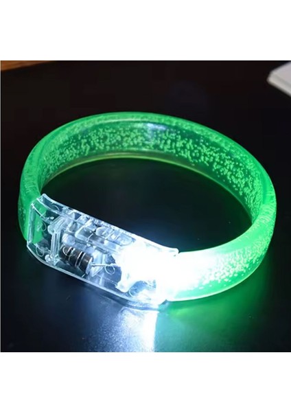Baskı Yapılabilen Işıklı Pilli LED Bileklik Yeşil Renk 1 Adet 1,5 cm Genişlik Retro fiyatları