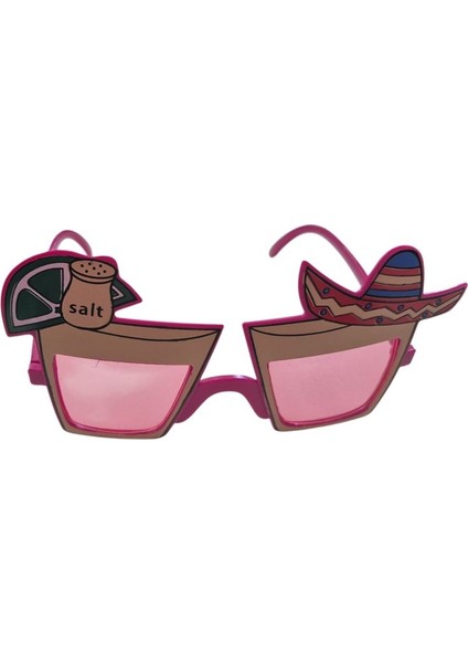 Tekila Tequila Parti Gözlüğü Pembe Renk Hawaian